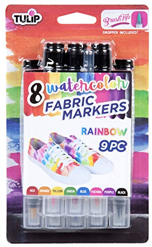 Tulip Watercolor Fabric Markers, Rainbow