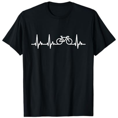 Bici da Corsa Strada Il Mio Cuore Batte per il Ciclismo Maglietta