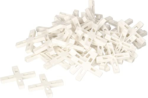 KOTARBAU® Crucetas para juntas 6 mm, 40 UNIDADES, Distanciadores de plástico, Espaciadores de baldosas para lechadas, Cruces para colocar azulejos, Clips