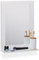Relaxdays Badspiegel, Wandspiegel mit Ablage, Rahmen, rechteckiger Badezimmerspiegel, H x B x T: 55 x 40 x 12 cm, weiß