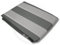 Tenda Sole Strisce Esterno Balcone Terrazzo Veranda Gazebo Portico con Anelli e Ganci per Applicazione, Resistente e Lavabile, 100% Poliestere Durevole, Tinta Righe (Grigio_Bianco, 145x250)