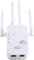 JANZU Repetidor WiFi de 300Mbps Extensor de SeñAl WiFi InaláMbrico Banda Dual 5G 2.4G Amplificador de Red Enrutador WiFi de Alcance Enchufe de la UE