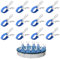 ROSYLEVE 12 Pièces Métalliques pour Pince Serre Joint, Pince Bache Piscine de Fixation avec Feuille de Protection, Pinces pour Piscines Hors Sol, Pinces à Forte Tension pour Bâche de Couverture