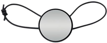 Jiuvaso Miroir de Plongée Portable, équipement sous-Marin, Miroir D'observation Compact, Rond et Convexe, Portable pour La Dérive et La Plongée avec Tuba, Noir