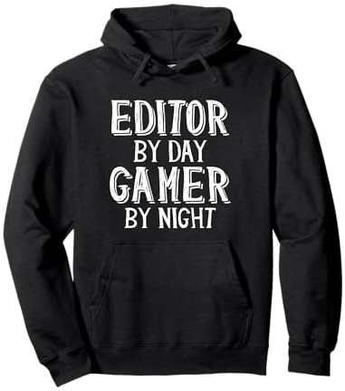 Editor by Day Gamer by Night pour Les écrivains de Livres Non Fiction Sweat à Capuche