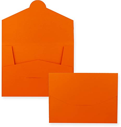 5 carpetas de papel estables para DIN A4 y DIN C4 en color naranja – 22 x 30,5 cm – 240 g/m² – adecuado como carpeta de presentación, carpeta de solicitudes y proyectos
