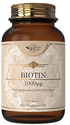 Sky Premium Life Biotin 1000 µg Food Supplement - 120 Capsules