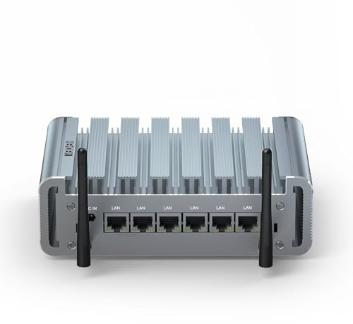 Firewall 2.5Gbe, Fanless Mini PC 6 port, Network Appliance, Celeron J4125, 8GB RAM DDR4 256GB SSD mSATA, disque dur SATA, HD-MI, RS232 COM, i225-v Nics, USB3.0, Wifi, mini-ordinateur industriel