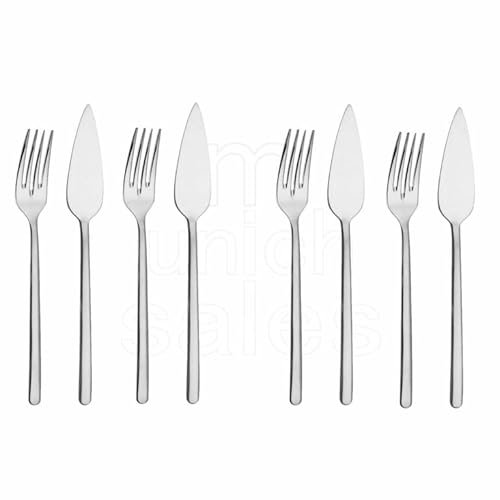 8 posate da pesce della serie Ventura 6108 di Picard & Wielpütz in cartone pieghevole bianco