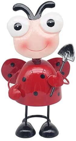 L & P Home & Gifts Lesser & Pavey Décoration de Jardin Coccinelle Debout | Joli Cadeau de Jardinage pour Homme et Femme | Conçu par Bright Eyes | Décorations de Jardin pour n'importe Quel Jardin
