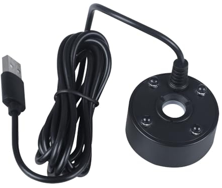 Mist Maker, nebulizador USB de 4 colores LED con protección contra escasez de agua para vacaciones de Halloween