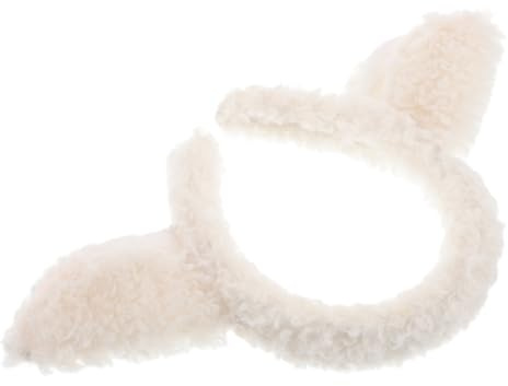 DEARMAMY Fascia Per Capelli in Peluche Orecchie Di Agnello Copricapo Decorativo Di Peluche Orecchie Di Animale Fascia Per Capelli in Morbido