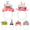 QUMIIRITY 6pezzi Fasce Compleanno Accessori Festivi Per Decorazioni Divertenti Per Compleanno Copricapi Per e Celebrazioni