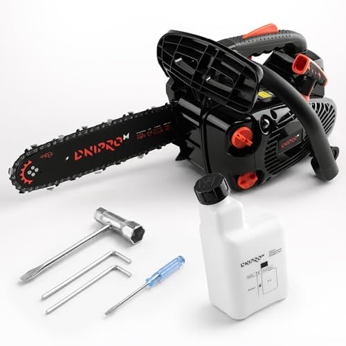 Dnipro-M Motosierra Gasolina 25,4 cc 750 W, Espada 30 cm, 2,9 kg, Easy Start, Bomba Primer, Engrase Automático Regulable, Freno de Cadena, Sistema Antivibración - DSG-25HE