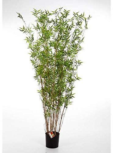 artplants.de Bambú Artificial con 3840 pequeñas Hojas, 220cm - Bambú Artificial Planta Decorativa