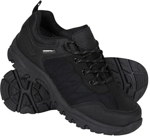 Mountain Warehouse Stampede Kids Waterproof Walking Shoes Black 5