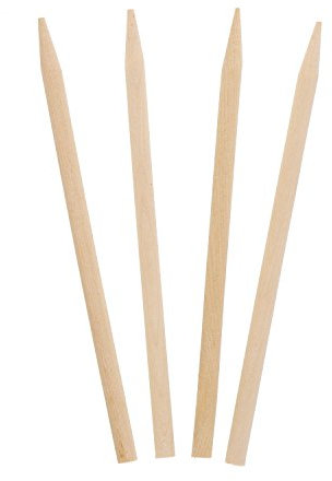 Royal 5.5 Inch x 1/4 Inch Thick Wood Skewers for Grilling Meat, Satays, and Skewered Vegetables, Case of 5,000