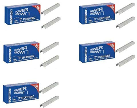 BOSTITCH - Lote de 5 cajas de 5000 grapas STCR 2115/ 6 mm