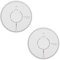 Fire Angel Lot De 2 Détecteures de Fumée Optique, Détecteur Incendie, Label Q, Bouton Test/Silence, NF Certifié – Détection Fumée Précoce, Blanc