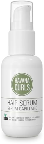 Bio-Haaröl HAVANA CURLS Hair Serum 50ml, Bio-zertifizierte Naturkosmetik für lockige, krause und trockene Haare, COSMOS Organic
