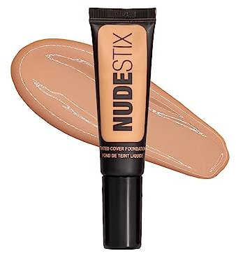 NUDESTIX - Fondotinta liquido con colore Nudestix Tinted Cover, copertura modulabile per un tono della pelle uniforme, lucentezza naturale impeccabile