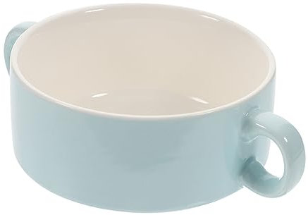 BESTonZON 1 Pc Ciotola Per Dessert Ciotola Per Budino Ciotole in Ceramica Con Manici Ciotole Di Farina Davena Piatti Da Dessert Ciotola Di Cottura Ramen Ciotola Per Bambini Bambino Francese