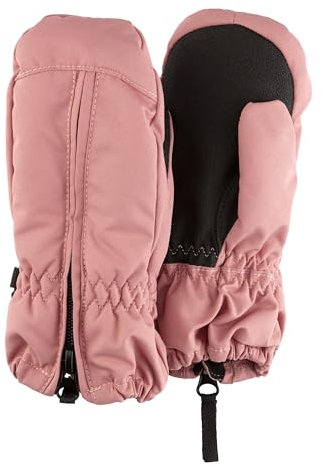 Sterntaler Fäustlinge Ripps wasserdicht – Baby Winterhandschuhe mit Reißverschluss & Thinsulate-Futter – Mädchen Handschuhe mit Daumen & rutschfester Handfläche, perlrosa, Größe 2