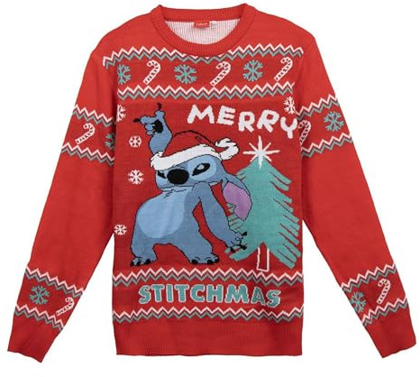 CERDÁ LIFE'S LITTLE MOMENTS | Jersey de Punto Navideño Stitch Suéter Navidad - Jersey Navidad Disney Diseño Festivo de Stitch