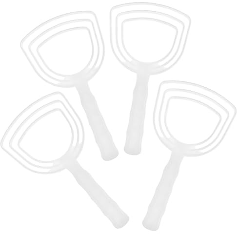 Tofficu Raspador de Pescado y Limpiador de Escamas de Polietileno, 4 Piezas, para Cocina y Restaurante, Utensilios de Cocina para Eliminar Escamas de Pescado