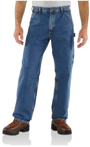 Carhartt Men's B13 Washed Denim Loose Fit Jean 30W x 28L Darkstone