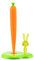 Alessi BUNNY & CARROT Küchenrollenhalter aus thermoplastischem Harz, grün, 20.2 x 16 x 34 cm