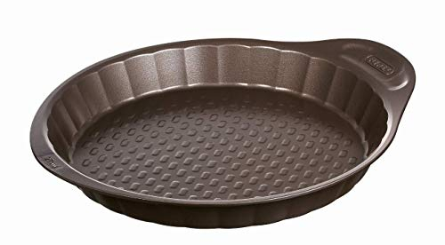Pyrex® ASIMETRIA – Molde Tarta Plano Acero 27X4Cm. Apto Horno Temperatura Máxima (250°) Apto Frigorífico Apto Congelador Apto lavavajillas | Calidad Profesional | Apto Lavavajillas