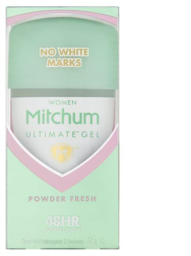 Mitchum Ultimate Women 48HR Protection Clear Gel Deodorant & Anti-Perspirant, No White Marks, Powder Fresh, 57 g