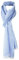 TigerTie Unisex Schal Pique in hellblau-weiss uni gemustert - Größe 180 x 28 cm
