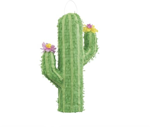 Cactus 3D Pinata (38cm x 50cm) - Vibrant & Unique Desert-Themed Accessory - Perfect for Parties & Celebrations - 1 Pc