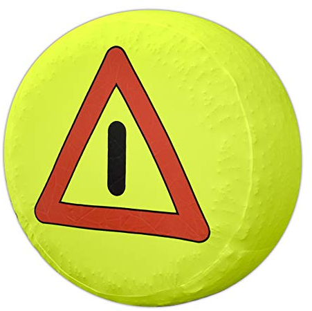 ROCKFOXX Warndreieck KFZ Auto Reserverad Haube zur Unfallsicherung Panne Reserveradabdeckung Ersatzrad 4x4 Offroad Camping Pannenhilfe