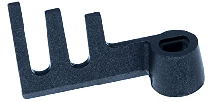 vhbw Knethaken kompatibel mit Panasonic SD-ZB2502WXE, SD-ZB2512 Brotbackautomat - Rührhaken, Dreizack, 6,7 x 4,2 cm, Aluminiumlegierung, Schwarz