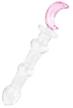 EIS, Dildo, 'Glasdildo mit Mond-Applikation', Borosilikatglas