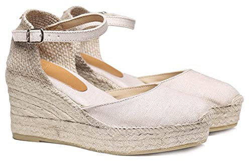 Espadrille en Lin pour Femme - Laia-NT - Pierre, 38 EU