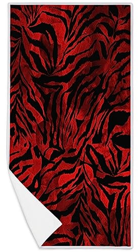 WowPrint Farbverlauf Bunte Zebrahaut Schnell Trocknendes Handtuch Zebramuster Mikrofaser Handtücher für Strand Sport Gym Spa Yoga Badezimmer