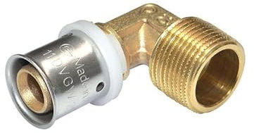 Coude Mâle multicouche à sertir TH - Ø16 au Ø32 (16 X 3/4)