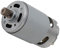 Motor 550 21V 18000rpm Motor de Alta Potencia para Sierra de Mesa de Corte de Jardín Herramientas Eléctricas, Motor de Repuesto de 14 Dientes Motor de Sierra de una Sola Mano