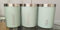 WiseAccordio® Set of 3 Sage Green Storage Jars | Polypropylene Canister |Tea Coffee Sugar Jar Kitchen Storage Set |