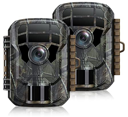 VOOPEAK 2er Wildkamera 2K FHD 36MP, Wildkamera mit Bewegungsmelder Nachtsicht, Wildtierkamera IR Scouting mit 2,0 Zoll LCD Bildschirm 120° Weitwinkel IP66 Wasserdicht für Wildtier Beobachtung