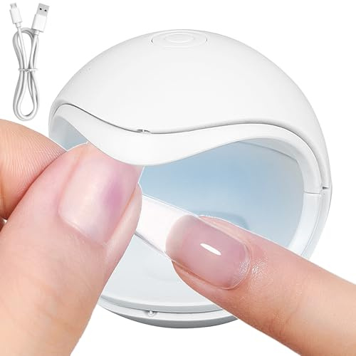 Shengxi Mini Lampe UV LED, Mini Lampe UV pour Séchoir à Ongles Gel Professionnel LED Lampe Lampe UV Portable avec 2 Minuteries (60s / 120s) pour Bricolage à la Maison Salon de Manucure