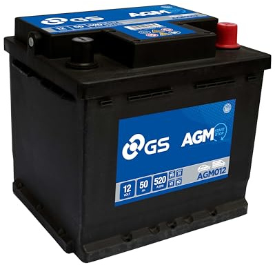 GS AGM012 12V 50Ah 520 CCA AGM Start Stop Car, Truck & Van Battery