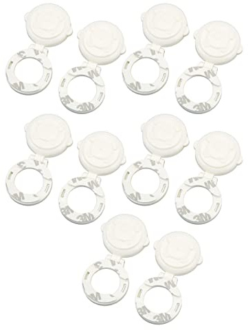 Aumotop Barnknapp Säkerhetslås, 10st Baby Toddler Button Säkert Lås Tvättmaskin Kylskåp Knappskyddsskydd för Dator Biltvättare