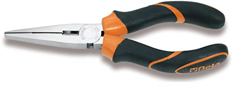 Beta 1162BM 160 - Flachzangen mit geraden backen, extralang, innengeriffelt, verchromt, griffe aus bimaterial