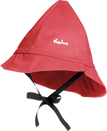 Playshoes Cappello Antipioggia Foderato, indumenti antipioggia per cappelli antipioggia antivento e impermeabili Unisex - Bambini e ragazzi, Fodera In Cotone Rosso, 53