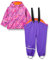 CareTec Baby und Kinder Regenjacke und Regenhose mit Fleece Futter im Set, Purple (633), 80